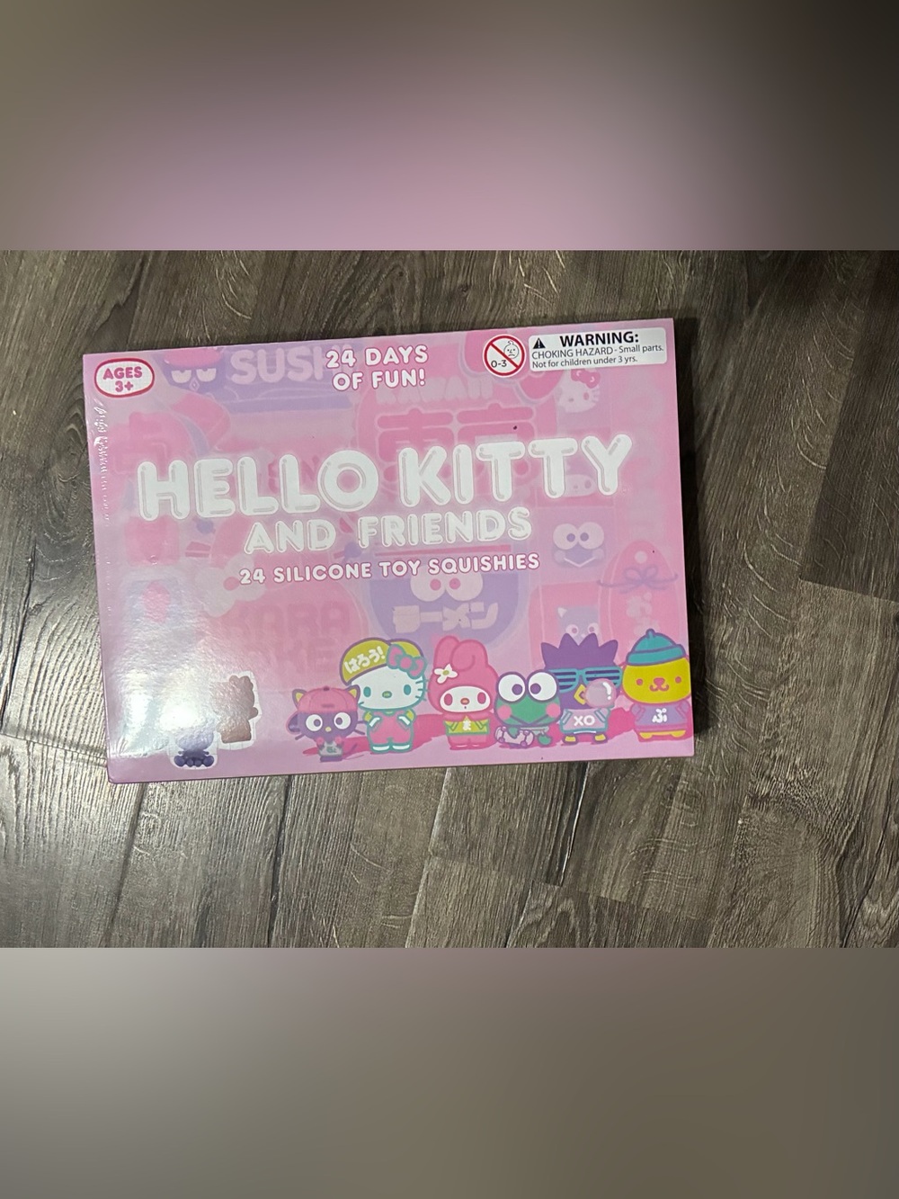 Sanrio Hello Kitty and Friends 24 Silicone Toy Squishies Advent Calendar
